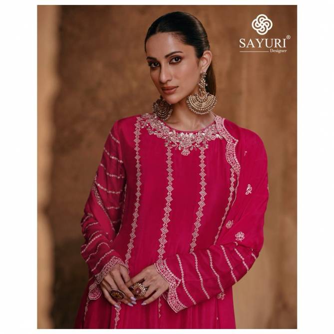 Sharmili By Sayuri Chinon Silk Designer Wedding Wear Sharara Readymade Suits Wholesale Online

